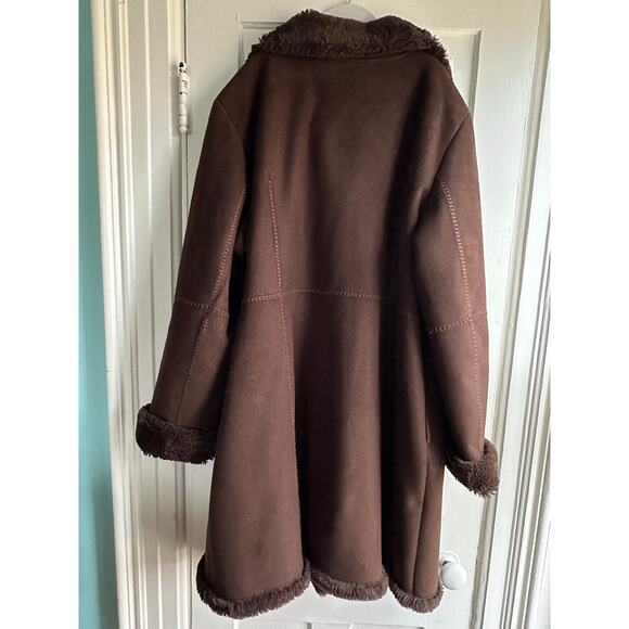 Vintage Jones New York Faux Suede Penny Lane Coat - Picture 6 of 8